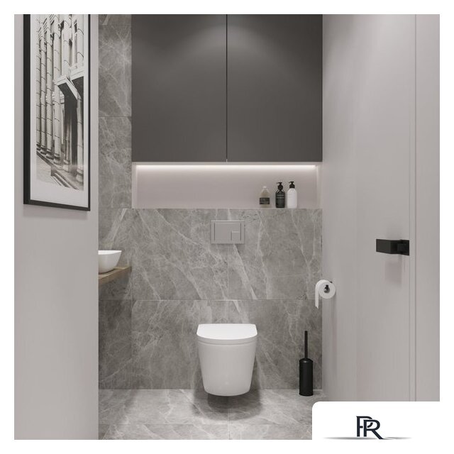 Унитаз подвесной Lauter Vortex 2110830 + GROHE Rapid SL 39504000 с кнопкой (округлая, хром) - Изображение №7 — Интернет-магазин ПроЗаказ