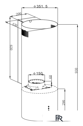Кухонная вытяжка HOMSair Art 1050WL 35 (черный) - Изображение №2 — Интернет-магазин ПроЗаказ