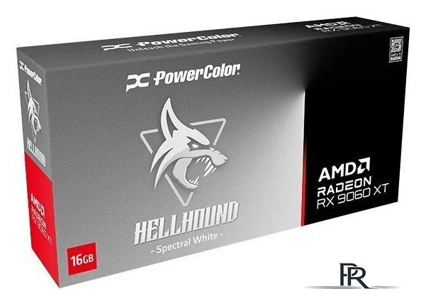 Видеокарта PowerColor Hellhound Spectral White AMD Radeon RX 9060 XT 16GB GDDR6 RX9060XT 16G-L/OC/WHITE - Изображение №8 — Интернет-магазин ПроЗаказ