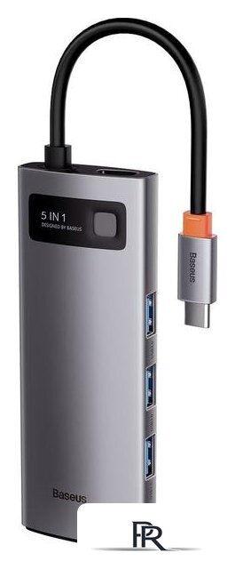 USB-хаб Baseus Metal Gleam Series Multifunctional HUB Type-C Hub Docking Station CAHUB-CX0G - Изображение №3 — Интернет-магазин ПроЗаказ