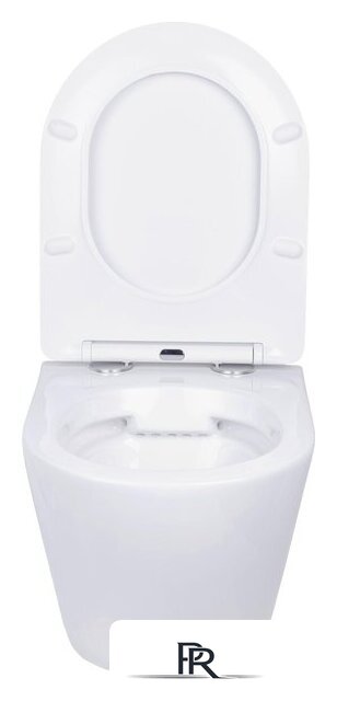 Унитаз подвесной Roxen Antares в комплекте с инсталляцией Asten Readle Zentralmodul AR0601-185W с белой кнопкой - Изображение №5 — Интернет-магазин ПроЗаказ