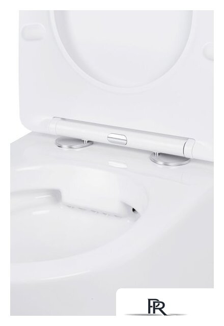 Унитаз подвесной Roxen Antares в комплекте с инсталляцией Asten Readle Zentralmodul AR0601-185W с белой кнопкой - Изображение №4 — Интернет-магазин ПроЗаказ