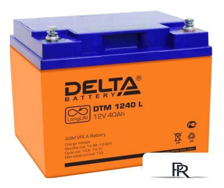 Аккумулятор для ИБП Delta DTM 1240 L (12В/40 А·ч) - Изображение №1 — Интернет-магазин ПроЗаказ