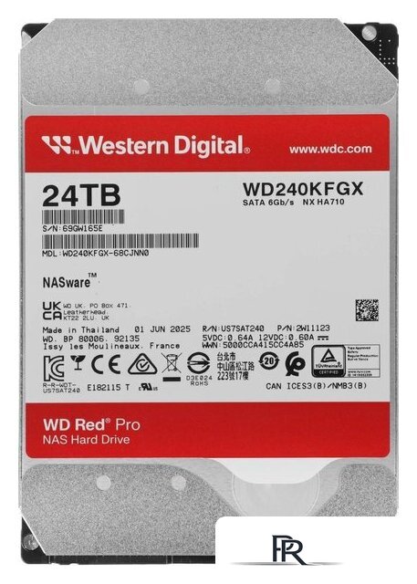 Жесткий диск WD Red Pro 24TB WD240KFGX - Изображение №1 — Интернет-магазин ПроЗаказ