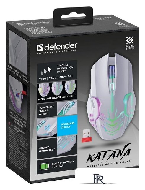 Игровая мышь Defender Katana GM-511 (белый) - Изображение №8 — Интернет-магазин ПроЗаказ