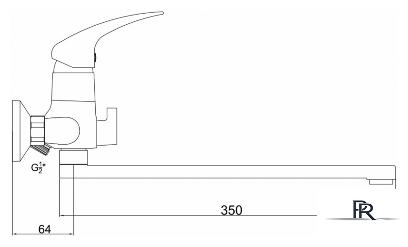 Смеситель Gross Aqua Basic 7211257C-35F - Изображение №2 — Интернет-магазин ПроЗаказ