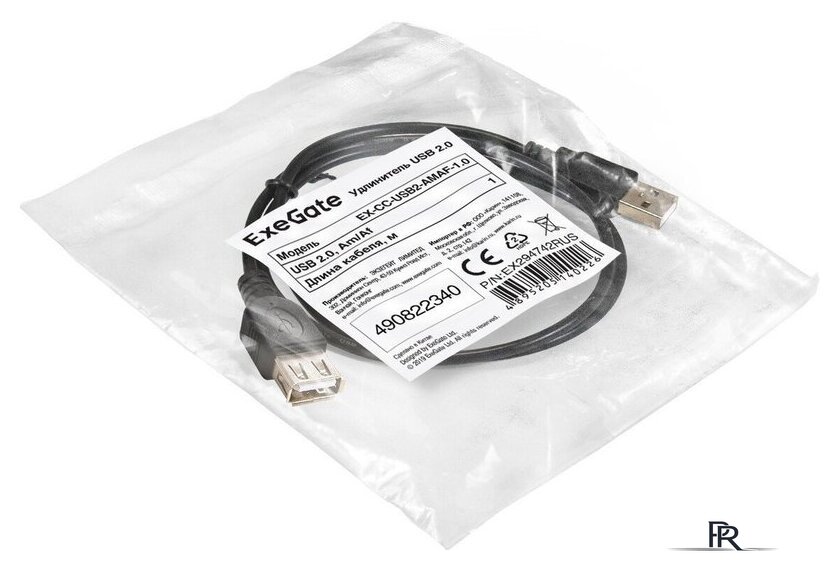 Кабель ExeGate EX-CC-USB2-AMAF-1.0 - Изображение №2 — Интернет-магазин ПроЗаказ