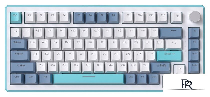 Клавиатура JEGG ZA82 White Navy Blue (OUTEMU Orange) - Изображение №1 — Интернет-магазин ПроЗаказ
