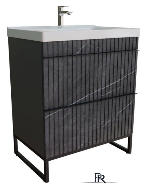  Mixline Тумба под умывальник Окленд 70 551729 (графит мрамор) - Изображение №1 — Интернет-магазин ПроЗаказ