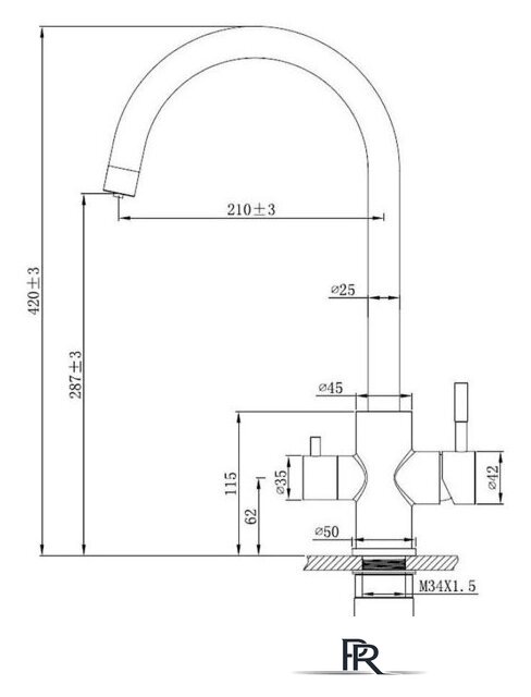 Смеситель Esko K22 B - Изображение №3 — Интернет-магазин ПроЗаказ