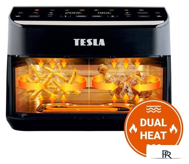 Аэрогриль (аэрофритюрница) Tesla Electronics DualHeat QD464 XXL - Изображение №2 — Интернет-магазин ПроЗаказ