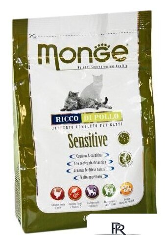 Сухой корм для кошек Monge Cat Sensitive 10 кг - Изображение №1 — Интернет-магазин ПроЗаказ