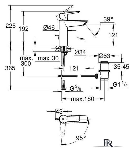 Смеситель Grohe Start M 23552002 - Изображение №4 — Интернет-магазин ПроЗаказ