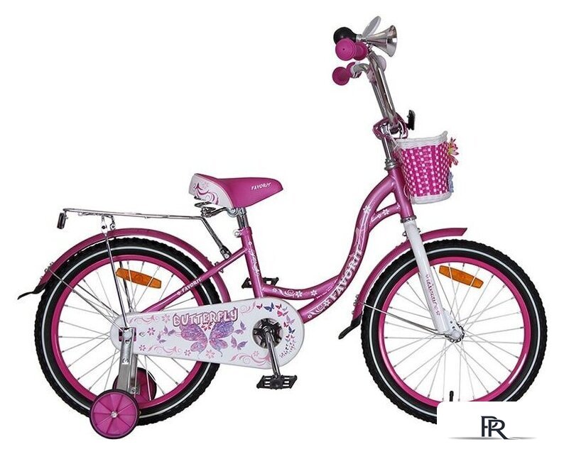 Детский велосипед Favorit Butterfly 18 2020 (розовый/белый) - Изображение №1 — Интернет-магазин ПроЗаказ