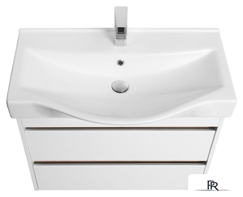  Акватон Тумба под умывальник Нортон 80 1A248901NT010 (белый/дуб эндгр.) - Изображение №3 — Интернет-магазин ПроЗаказ