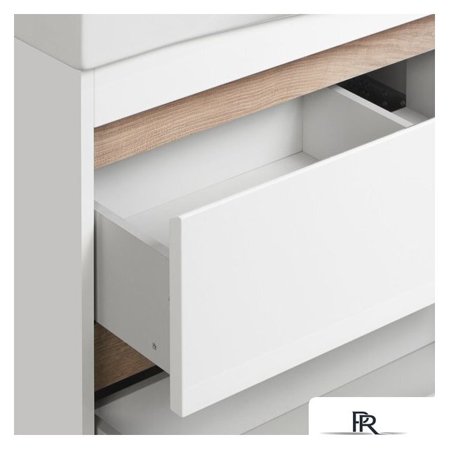  Акватон Тумба под умывальник Нортон 80 1A248901NT010 (белый/дуб эндгр.) - Изображение №5 — Интернет-магазин ПроЗаказ