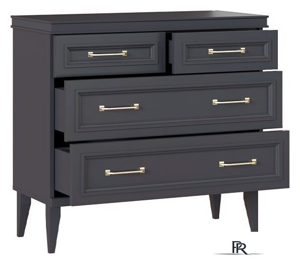 Комод Ангстрем Орландо спальня ОР-100.02 исп.2 (серый уголь) - Изображение №3 — Интернет-магазин ПроЗаказ