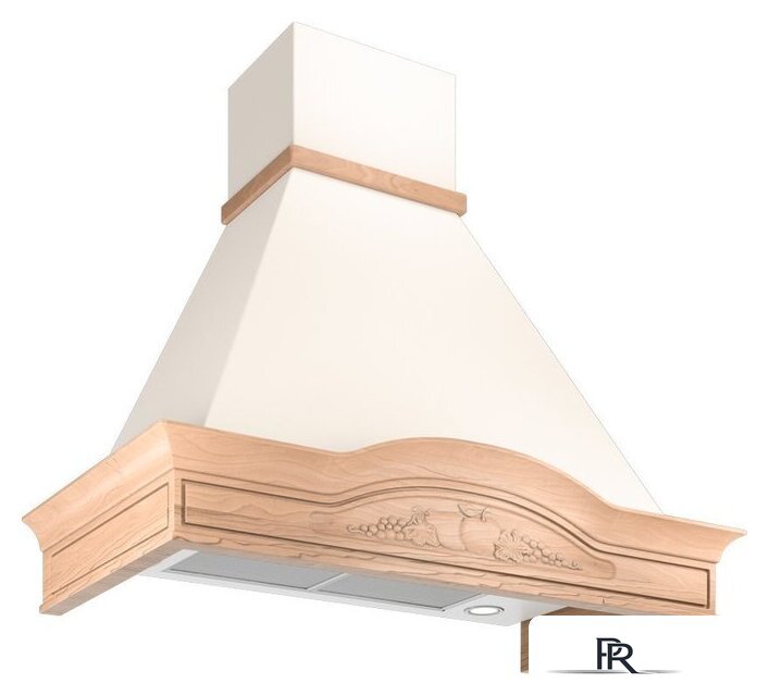 Кухонная вытяжка Elikor Вилла Фрукты 90П-650-П3Д (бежевый/дуб неокрашенный) (942290) - Изображение №1 — Интернет-магазин ПроЗаказ