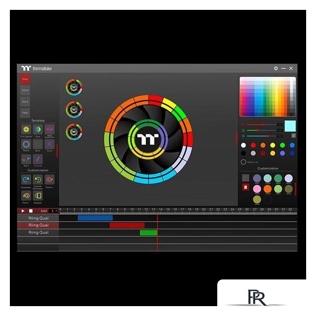 Вентилятор для корпуса Thermaltake Riing Quad 12 RGB TT Premium CL-F088-PL12SW-C - Изображение №6 — Интернет-магазин ПроЗаказ