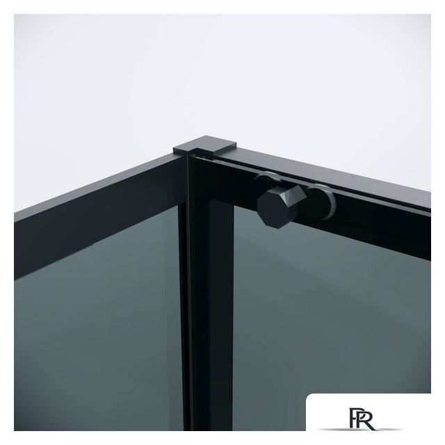 Душевой уголок Grossman Style 100x100x195 120.K33.05.1010.21.10 (черный матовый/стекло тонированное) - Изображение №5 — Интернет-магазин ПроЗаказ