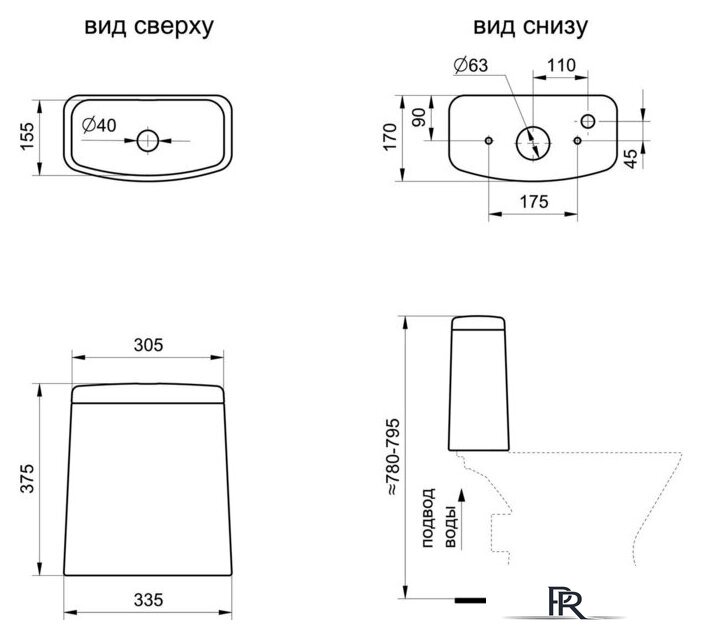 Унитаз напольный Santeri Грация 1P2103S0000BF - Изображение №26 — Интернет-магазин ПроЗаказ
