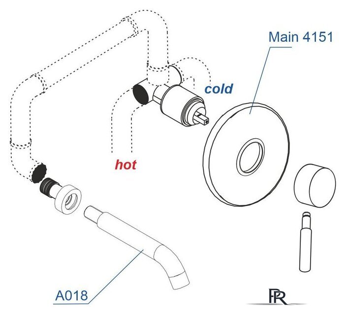 Комплект смесителей Wasserkraft A41513 - Изображение №2 — Интернет-магазин ПроЗаказ