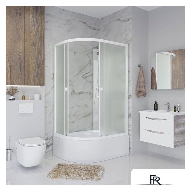 Душевая кабина Niagara Promo P110/80/40R/MT/BK 110x80x195 - Изображение №4 — Интернет-магазин ПроЗаказ