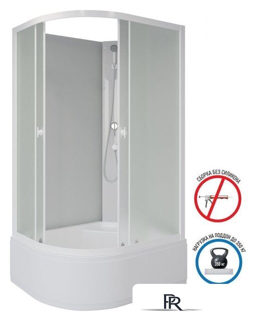 Душевая кабина Niagara Promo P110/80/40R/MT/BK 110x80x195 - Изображение №3 — Интернет-магазин ПроЗаказ