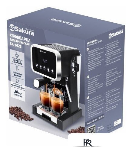 Рожковая кофеварка Sakura SA-6123 - Изображение №2 — Интернет-магазин ПроЗаказ