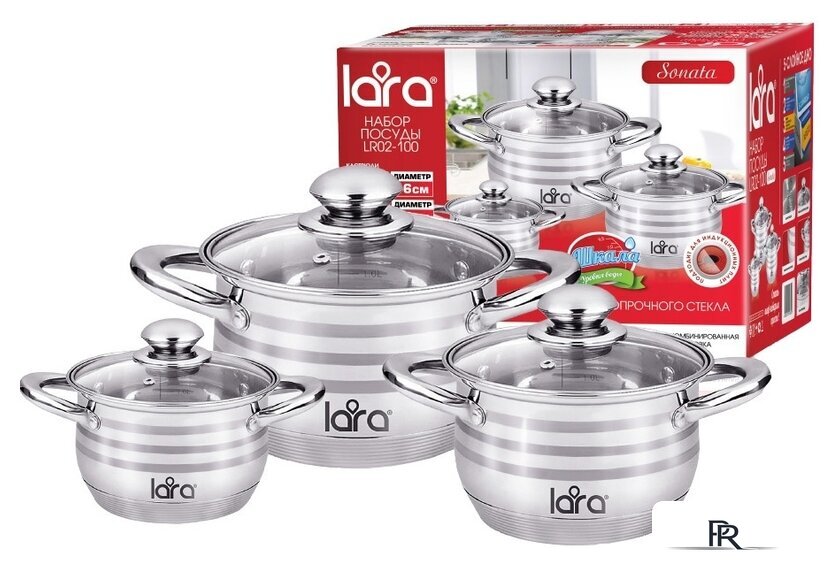 Набор кастрюль Lara LR02-100 - Изображение №1 — Интернет-магазин ПроЗаказ