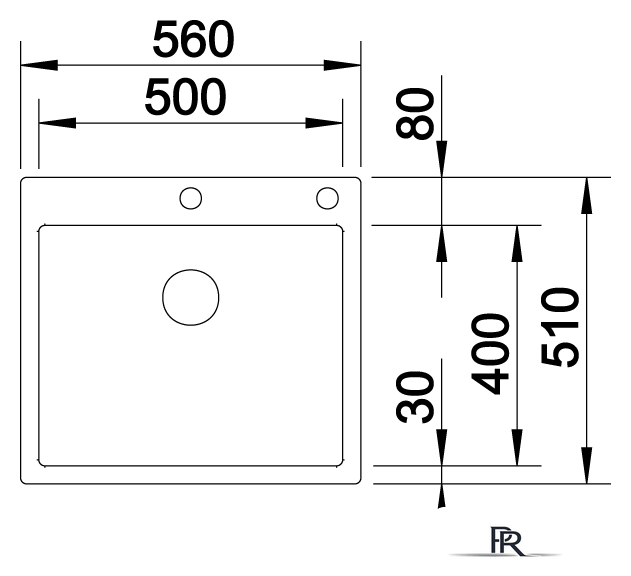 Кухонная мойка Blanco Claron 500-IF/A Durinox 523393 - Изображение №3 — Интернет-магазин ПроЗаказ