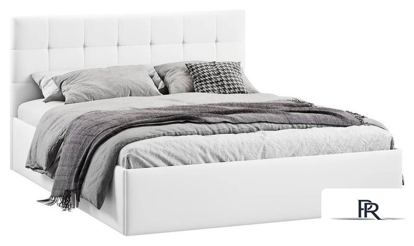 Кровать Трия Джоли Тип 1 универсальный 180x200 (экокожа Polo white) - Изображение №1 — Интернет-магазин ПроЗаказ
