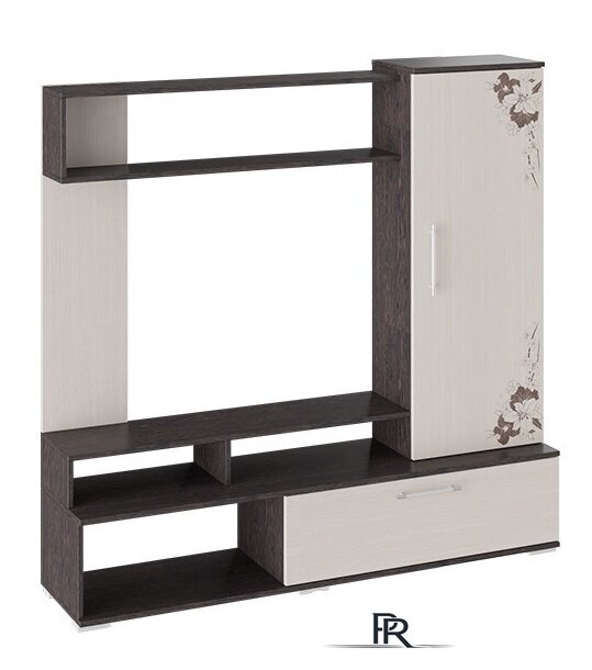 Стенка Трия Сиена (венге цаво-дуб белфорт с рисунком) - Изображение №1 — Интернет-магазин ПроЗаказ