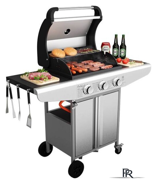 Газовый гриль для дачи Koler Relish v1 Compact (серебристый) - Изображение №1 — Интернет-магазин ПроЗаказ