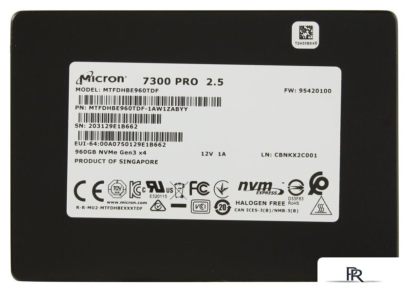 SSD Micron 7300 Pro 1.92TB MTFDHBE1T9TDF-1AW1ZABYY - Изображение №1 — Интернет-магазин ПроЗаказ