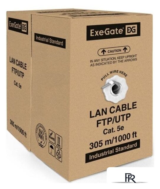 Кабель ExeGate UTP4-C5e-CU-S25-IN-PVC-GY-305 UTP - Изображение №2 — Интернет-магазин ПроЗаказ