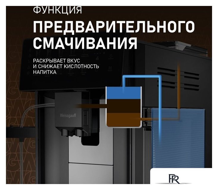 Кофемашина Weissgauff WCM-365 Automatic ColorTouch Cappuccino Nero - Изображение №23 — Интернет-магазин ПроЗаказ