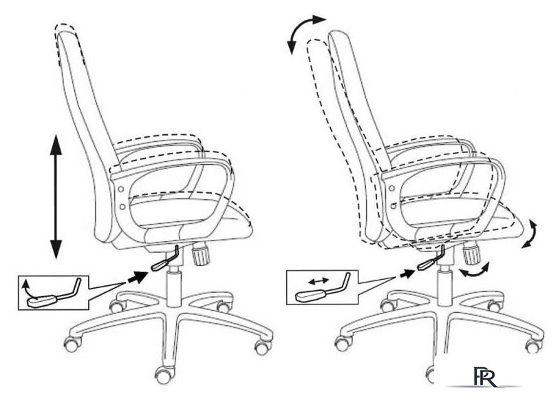 Офисное кресло Бюрократ CH-808AXSN/#B 3C11 (черный) - Изображение №6 — Интернет-магазин ПроЗаказ