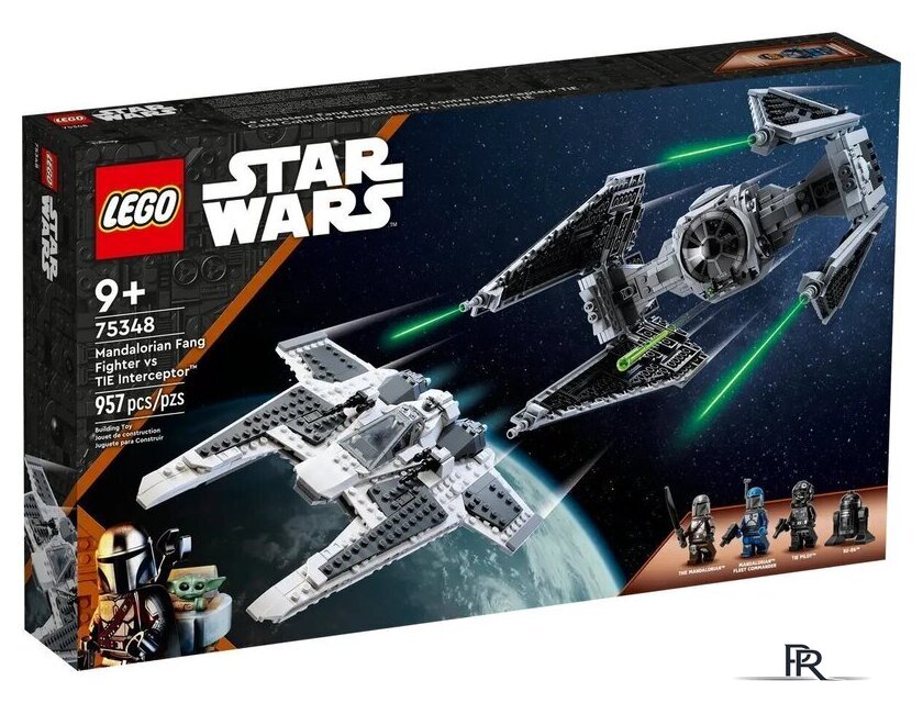 Конструктор LEGO Star Wars 75348 Мандалорский истребитель-клык против TIE Interceptor - Изображение №1 — Интернет-магазин ПроЗаказ