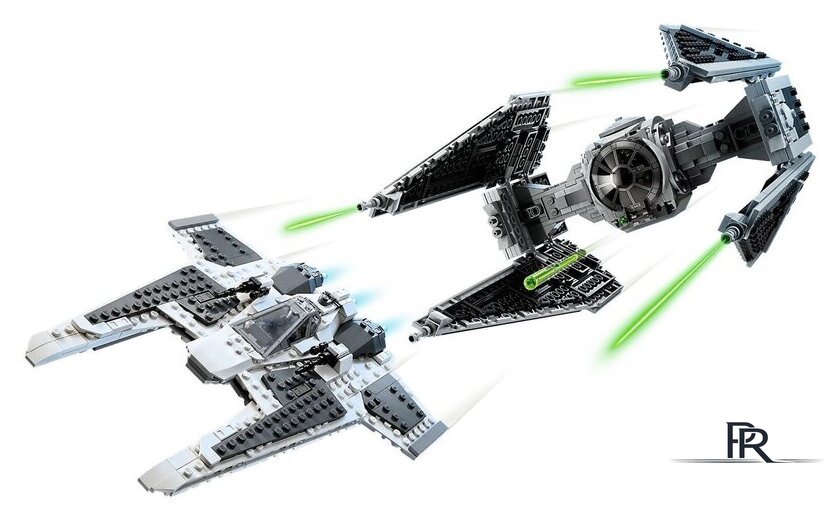 Конструктор LEGO Star Wars 75348 Мандалорский истребитель-клык против TIE Interceptor - Изображение №3 — Интернет-магазин ПроЗаказ