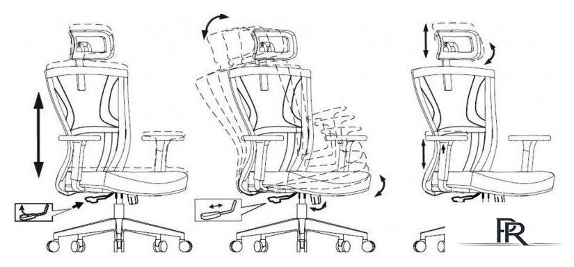 Офисное кресло Бюрократ MC-711N-H (черный) - Изображение №14 — Интернет-магазин ПроЗаказ