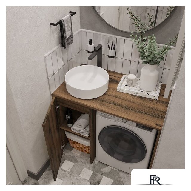  ЗОВ Тумба под умывальник Стамбул 120 S120LAW0LAWWMD (аттик) - Изображение №4 — Интернет-магазин ПроЗаказ