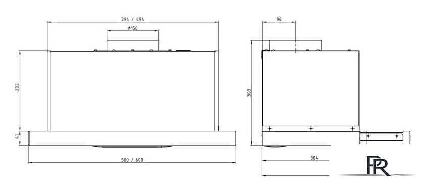 Кухонная вытяжка Elikor Slide 60П-1000 227273 (черный/стекло черное) - Изображение №2 — Интернет-магазин ПроЗаказ