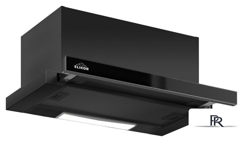 Кухонная вытяжка Elikor Slide 60П-1000 227273 (черный/стекло черное) - Изображение №1 — Интернет-магазин ПроЗаказ