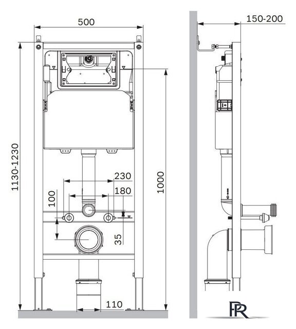 Инсталляция для унитаза AM.PM I012709 - Изображение №6 — Интернет-магазин ПроЗаказ