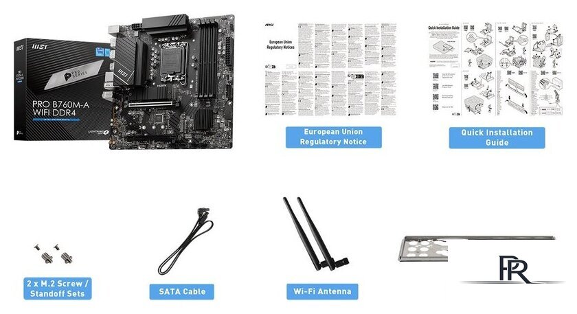 Материнская плата MSI Pro B760M-A WiFi DDR4 - Изображение №2 — Интернет-магазин ПроЗаказ