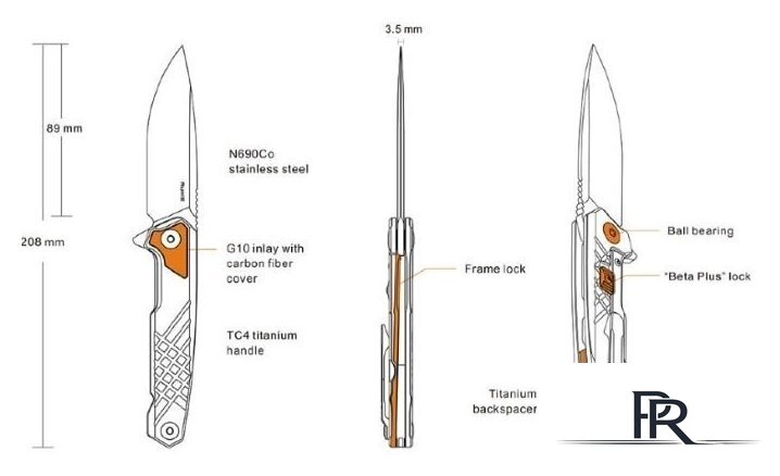 Складной нож Ruike M875-TZ - Изображение №4 — Интернет-магазин ПроЗаказ