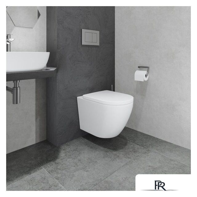 Унитаз подвесной Lauter Vortex 2110830 + GROHE Rapid SL 38772001 с кнопкой (прямоугольная, хром) - Изображение №18 — Интернет-магазин ПроЗаказ