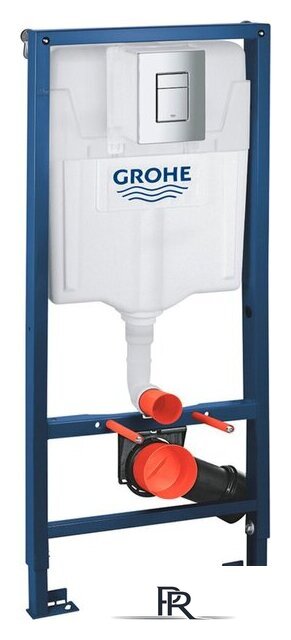 Унитаз подвесной Lauter Vortex 2110830 + GROHE Rapid SL 38772001 с кнопкой (прямоугольная, хром) - Изображение №22 — Интернет-магазин ПроЗаказ