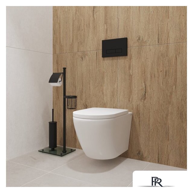 Унитаз подвесной Lauter Vortex 2110830 + GROHE Rapid SL 38772001 с кнопкой (прямоугольная, хром) - Изображение №14 — Интернет-магазин ПроЗаказ